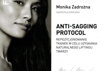 Certyfikat dr Monika Zadrożna